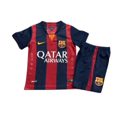 Retro Kids Barcelona 14/15 Jersey With Shorts
