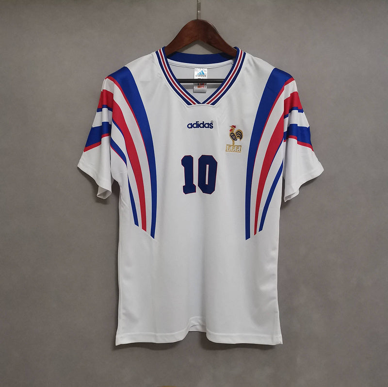 Retro France 1996 Away Jersey Zinedine Zidane 10