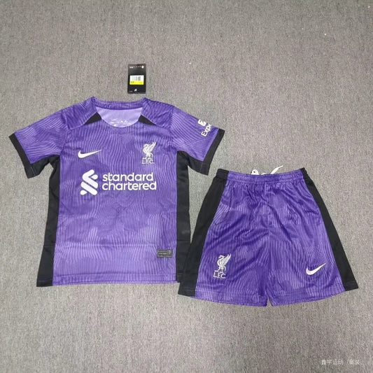 Kids Liverpool 2023/24 3rd Jersey & Shorts