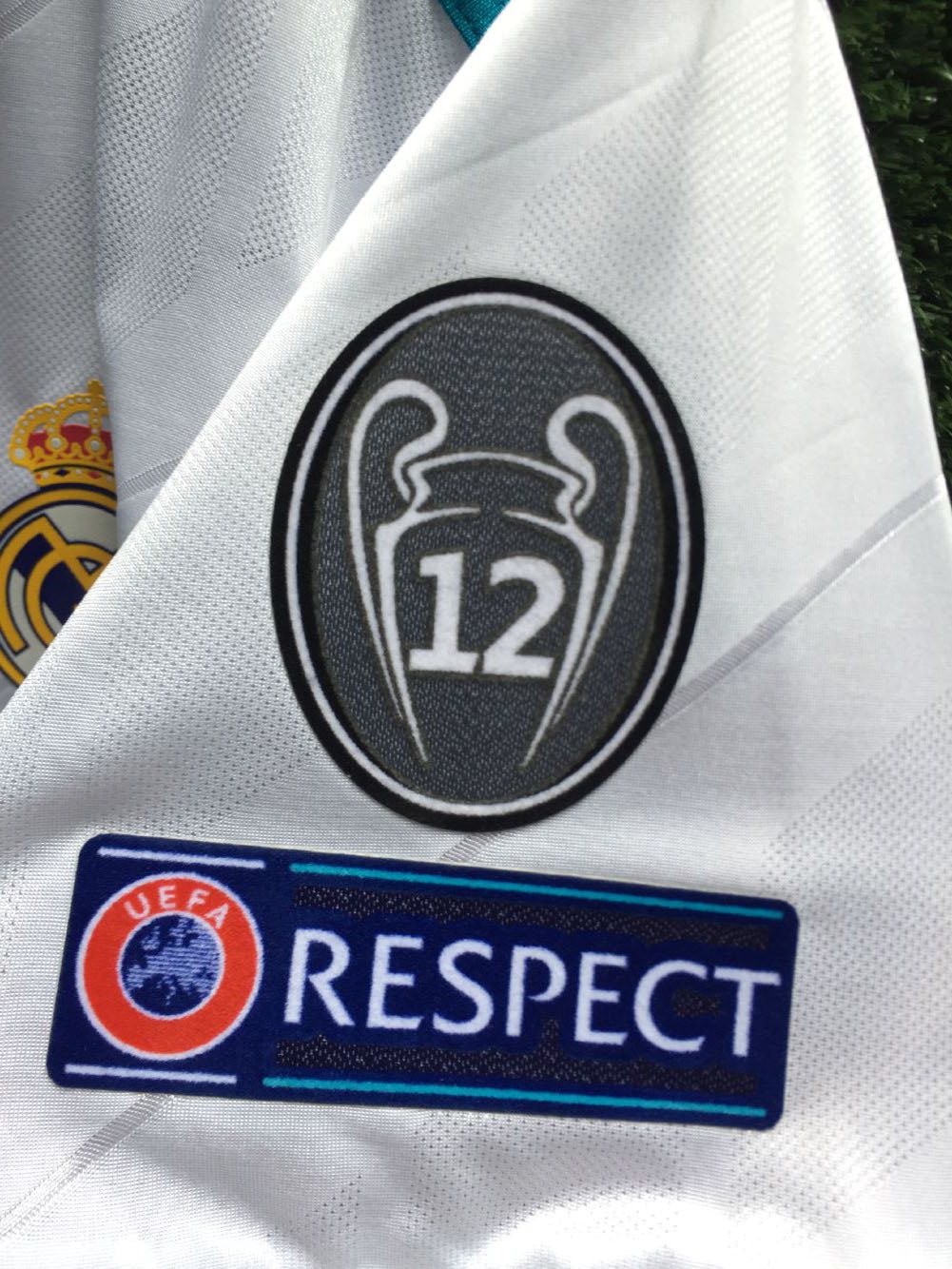 Retro Real Madrid UCL Final 2017/18 Jersey Ronaldo 7 Messi Modric