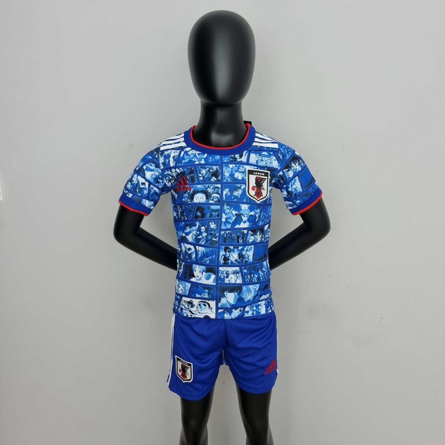 Kids Japan Special Edition Anime Football Jersey And Shorts.