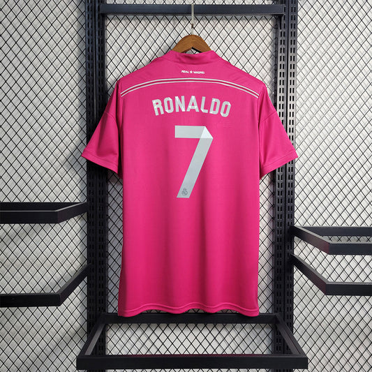 Retro Cristiano Ronaldo Real Madrid 2014/15 Pink Jersey