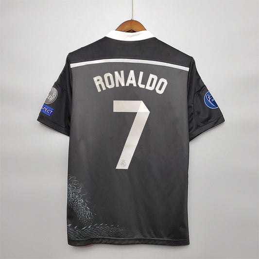 Retro Real Madrid 2014/15 Black Third Kit Ronaldo 7