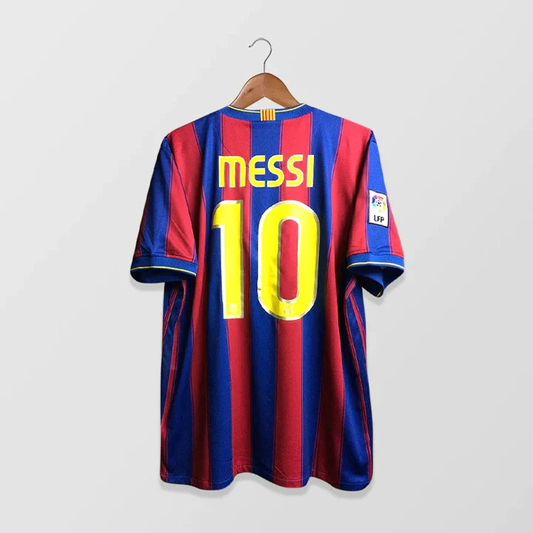 Retro Barcelona 09-10 Home Jersey Messi 10