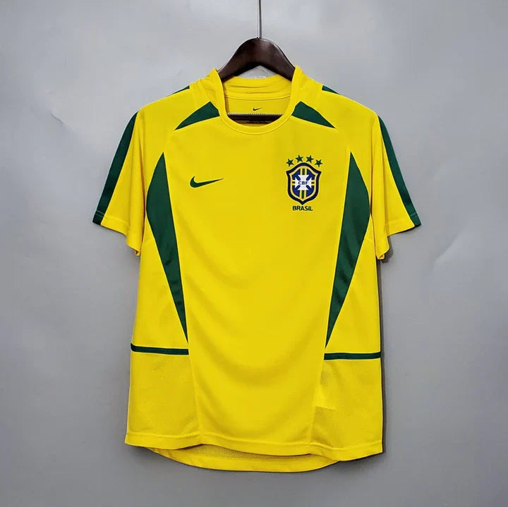 Retro Brazil 2002 Home Jersey - Ronaldo 9