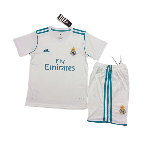 Retro Kids Real Madrid 16/17 Jersey With Shorts