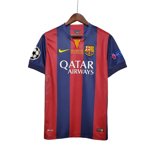 Retro Barcelona 14-15 Home Jersey UCL Final Messi 10