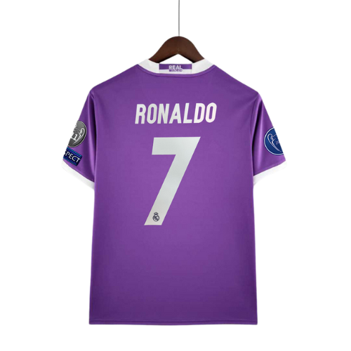 Retro Cristiano Ronaldo Real Madrid 2017/18 Purple Jersey