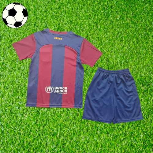 Kids Barcelona 2023/24 Home Jersey & Shorts