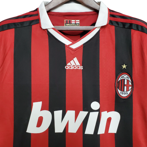 Retro AC Milan 09-10 Home Jersey RONALDINHO 80