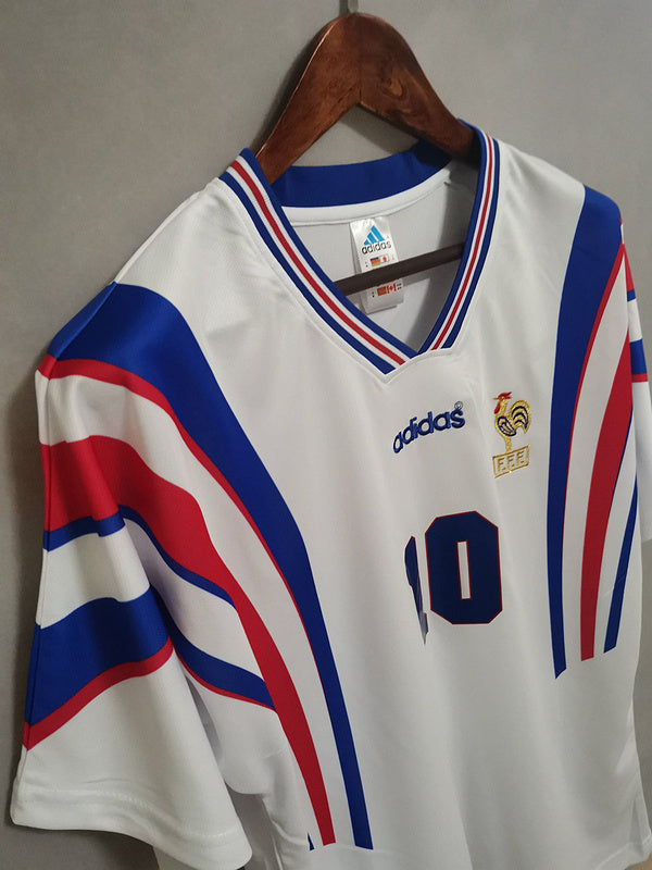 Retro France 1996 Away Jersey Zinedine Zidane 10