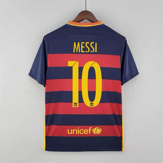 Retro Barcelona 15-16 Home Jersey Messi 10