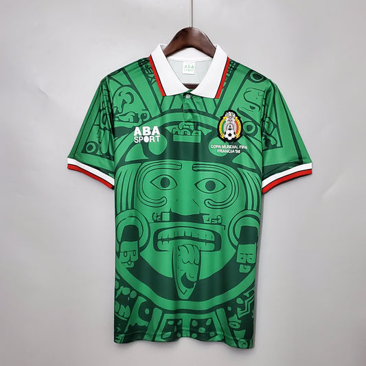Retro Mexico 1998 Jersey World Cup | Football Soccer Mexican Hernandez Chicarito
