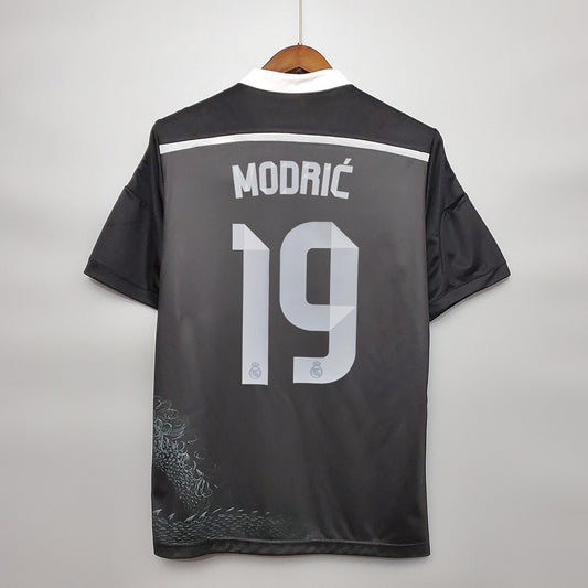 Retro Real Madrid 2014/15 Black Third Kit Modric 19